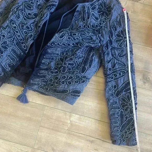 Zara Embroidered Jacket Sz XS - Picture 12 of 14